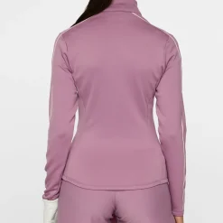 J.Lindeberg Nefe Quarter Zip Mid Layer Very-Grape Best