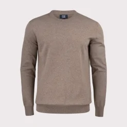 Cutter & Buck Oakville Crewneck Nougat Melange (834) Hot