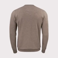 Cutter & Buck Oakville Crewneck Nougat Melange (834) Hot