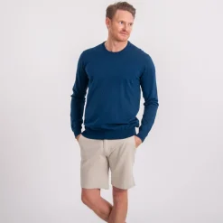 Cutter & Buck Oakville Crewneck Blå Navy Melange (554) Discount