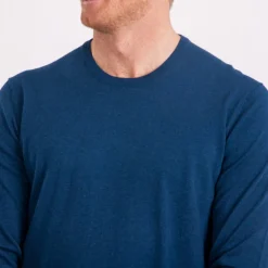 Cutter & Buck Oakville Crewneck Blå Navy Melange (554) Discount
