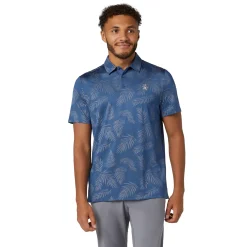 Original Penguin OP All Over YD Botanical Jacquard Polo True-Navy Discount
