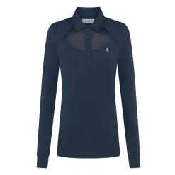 Original Penguin OP Ls Polo With Mesh Yo Black-Iris Sale
