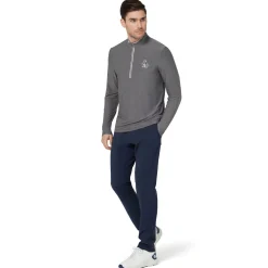 Original Penguin OP L/S 1/4 Zip Technica Quiet-Gray-Heather