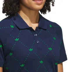 Adidas Golf Originals Ori F Novelty Polo W Nindig-Green Hot