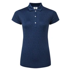 FootJoy Painted Floral Cap Sleeve Lisle Blå Navy Clearance