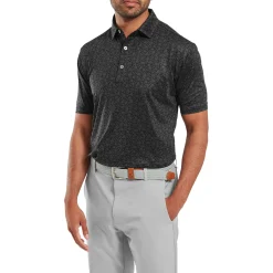 FootJoy Painted Floral Lisle Svart Black Outlet