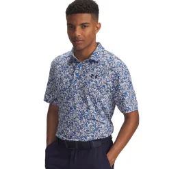 Under Armour Playoff 3.0 Printed Polo Blue Atlantis (402) Best