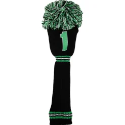 PRG PomPom Headcover Driver Svart Grön Svart/Grön Best
