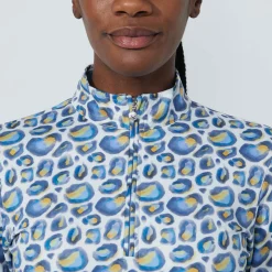 Daily Sports Print Peached Half Neck Water-Leo Best