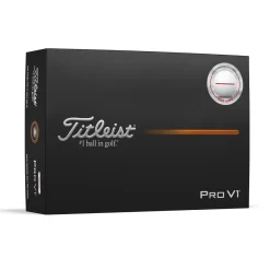 Titleist 25 Pro V1 Perf Align White-Red New