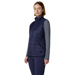 Callaway Quilted Puffer Vest Blå Peacoat Best