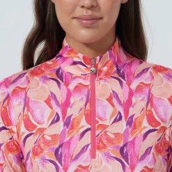 Daily Sports Sheermotion Ls Half Zip Artsy-Leaf Sale
