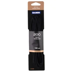 2GO Shoelaces 155 Black 100cm New