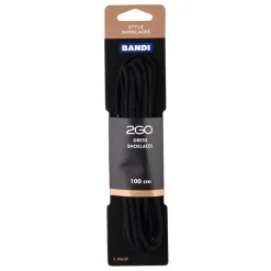 2GO Shoelaces 155 Black 100cm New