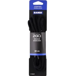 2GO Shoelaces 175 Black 80cm Online