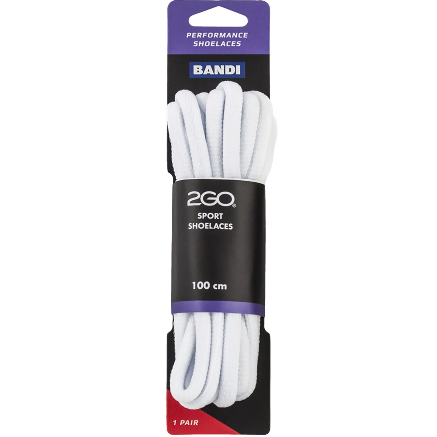 2GO Shoelaces 210 White 100 cm Best