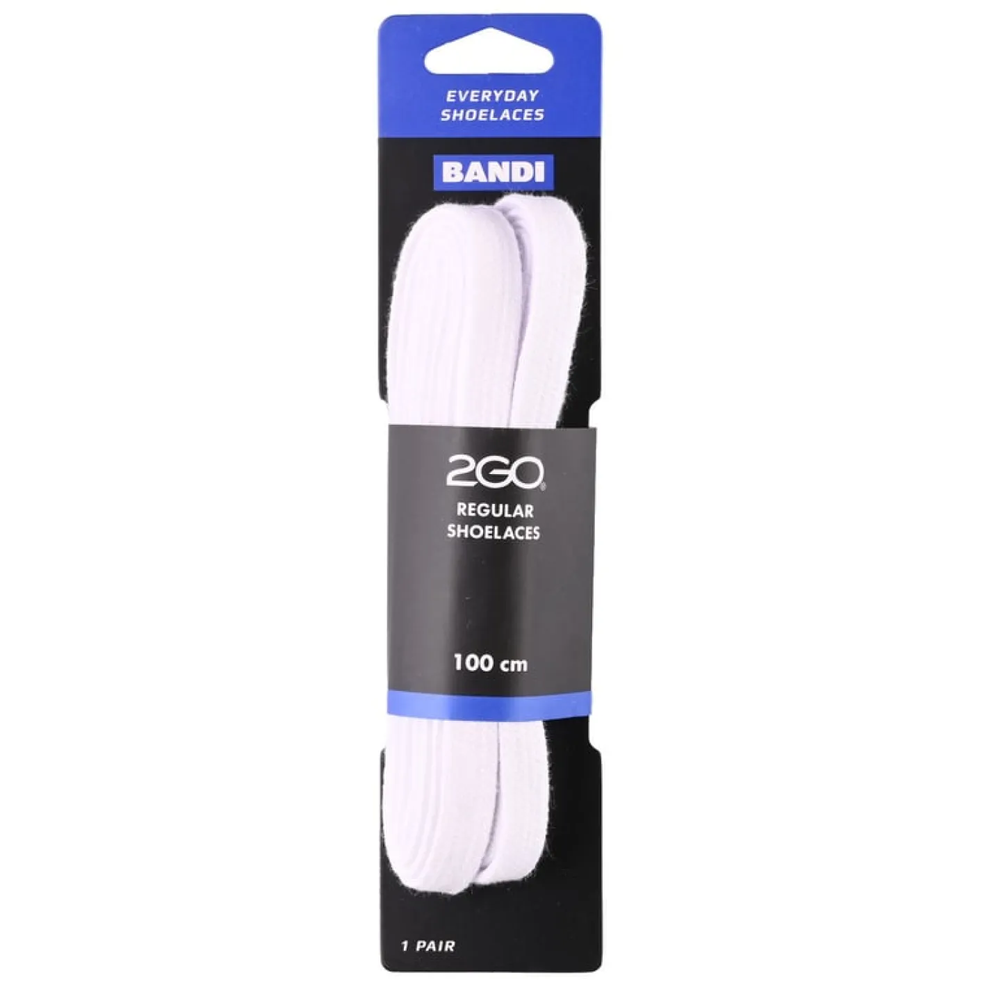2GO Shoelaces 199 White 100cm Outlet