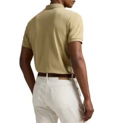 Ralph Lauren Short Sleeve Polo Performance Stretch Mesh Classic Khaki Hot