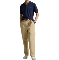 Ralph Lauren Short Sleeve Polo Performance Stretch Mesh Refined Navy Clearance