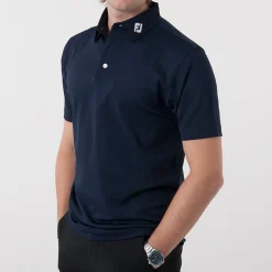 FootJoy Solid Stretch Tour Blå Navy Discount