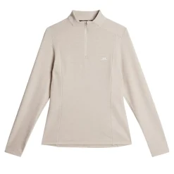 J.Lindeberg Steffi Quarter Zip Mid Layer Beige-Melange New