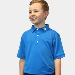 FootJoy Stretch Pique JR Blå Blå (Cobolt) Hot