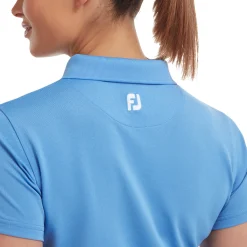 FootJoy Stretch Pique Solid Light-Blue Hot