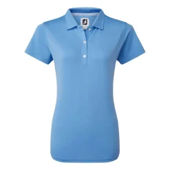 FootJoy Stretch Pique Solid Light-Blue Hot