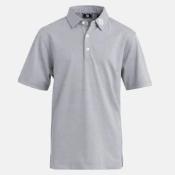 FootJoy Stretch Pique Solid Heather-Grey Outlet