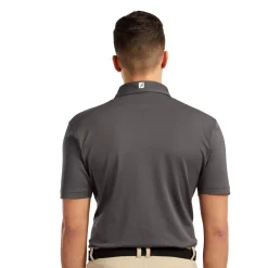 FootJoy Stretch Pique Solid Grå Charcoal Clearance