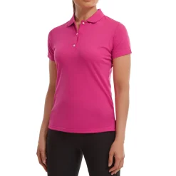 FootJoy Stretch Pique Solid Rosa Rosa (Hot Pink) Online