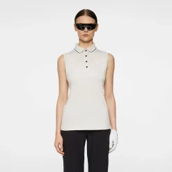 J.Lindeberg Swing Sleeveless Top Moonbeam Outlet
