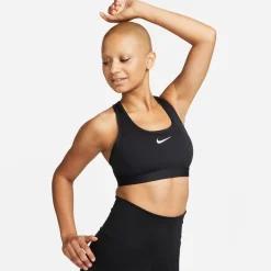 Nike Swoosh Medium Support W Svart Black-White Clearance