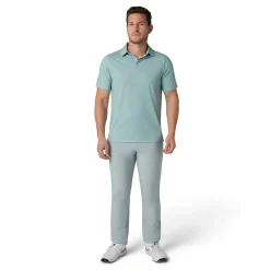 Callaway Textured Chev Printed Polo Aquifer