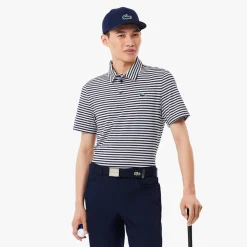 Lacoste Thin Stripe Blå Vit Navy/White (525) Discount
