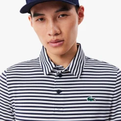 Lacoste Thin Stripe Blå Vit Navy/White (525) Discount