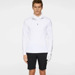 J.Lindeberg Tour Tech Mid Layer Vit White