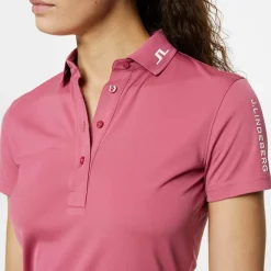 J.Lindeberg Tour Tech Polo Rose-Wine Best