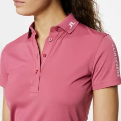 J.Lindeberg Tour Tech Polo Rose-Wine Best