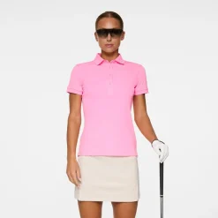 J.Lindeberg Tour Tech Polo Eosine-Pink Hot