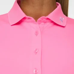 J.Lindeberg Tour Tech Polo Eosine-Pink Hot
