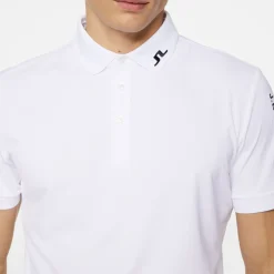 J.Lindeberg Tour Tech Slim Fit Polo Vit White New