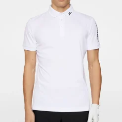 J.Lindeberg Tour Tech Slim Fit Polo Vit White New