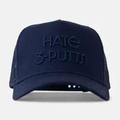 Bogeys & Birdies Trucker Cap 3D Hate 3-Putts Blå Navy Sale