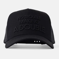Bogeys & Birdies Trucker Cap 3D No Trouble Making a Double Svart Black New