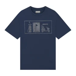PGA Tour T-Shirt Graphic Crew: Blå Navy (413) New