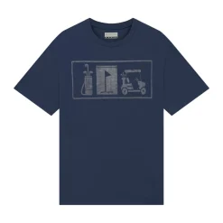 PGA Tour T-Shirt Graphic Crew: Blå Navy (413) New