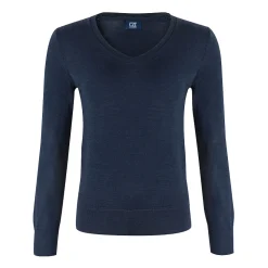 Cutter & Buck Vernon V-Neck Merino Blå Navy (580) New
