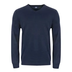 Cutter & Buck Vernon V-Neck Merino Blå Navy (580)